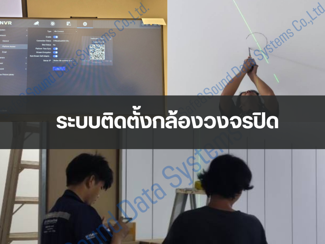 ระบบติดตั้งกล้องวงจรปิด