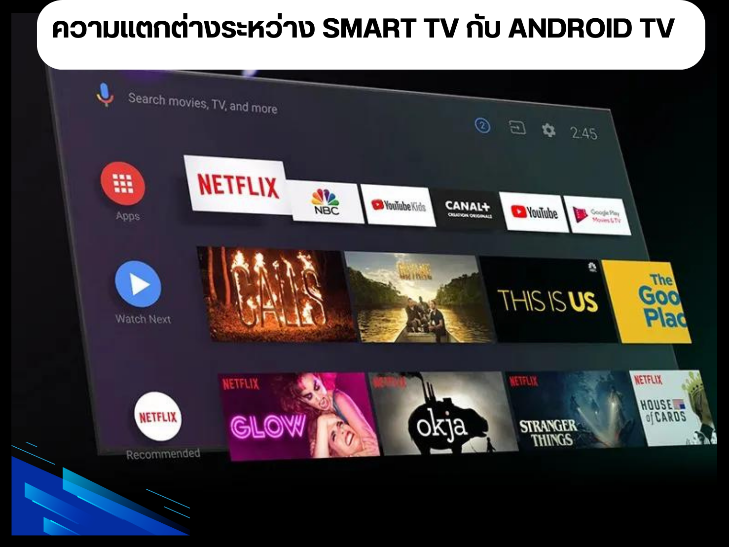 ความแตกต่างระหว่าง Smart TV กับ Android TV
